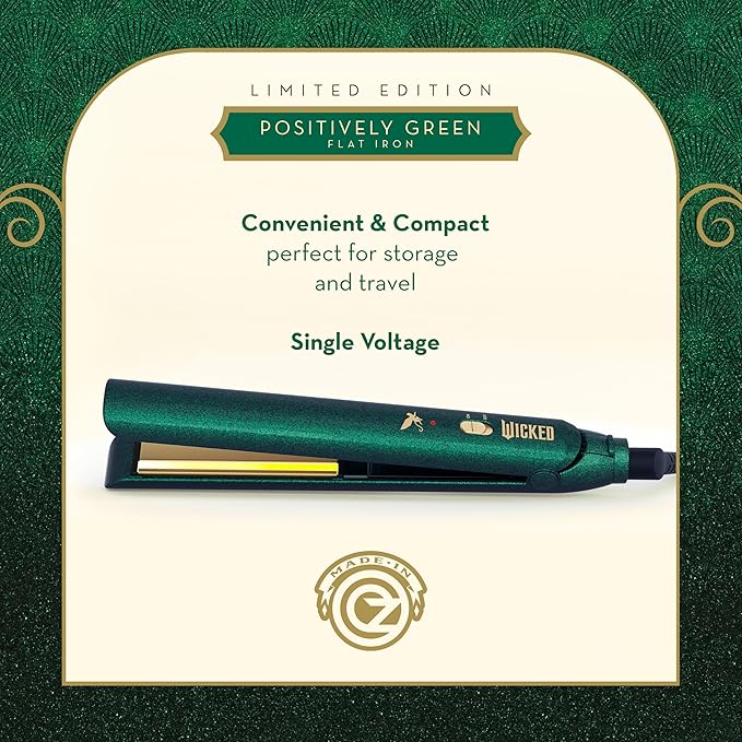 Wicked Elphaba Flat Iron from Conair, 1-inch Hair Straightener
