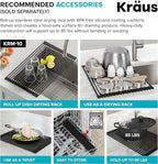 KRAUS Dex 32-inch Undermount 16 Gauge Stainless Steel Single Bowl Kitchen Sink - Image 11