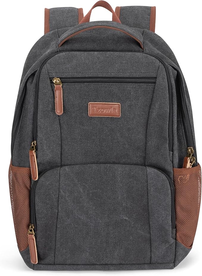 Tzowla Canvas Laptop College Backpack by Tzowla