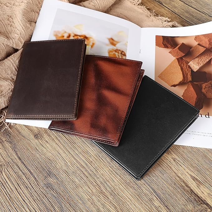 Polare Full Grain Leather Passport Holder RFID Blocking Travel Bifold Wallet - Image 2
