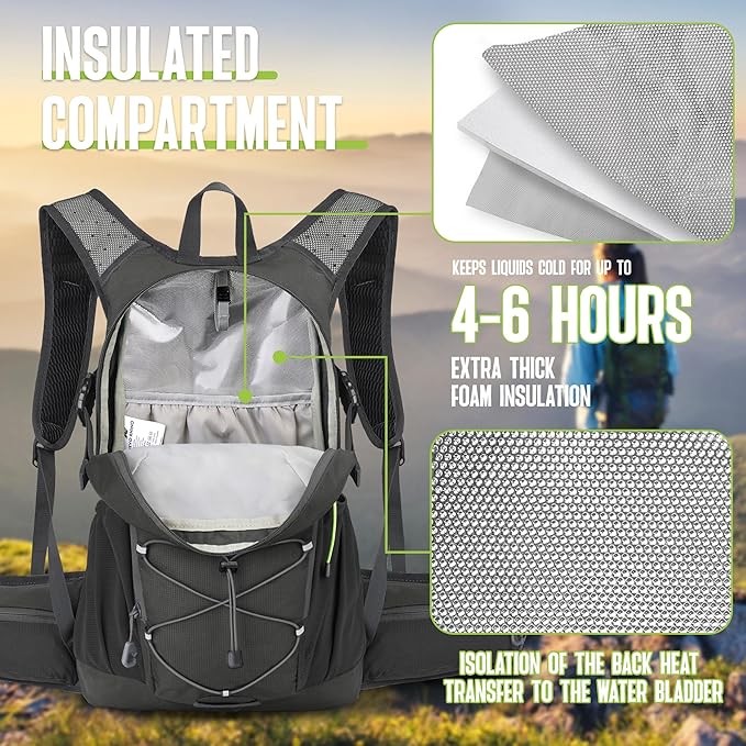 N NEVO RHINO Hydration Backpack, 18L Multipurpose Hiking Backpack - Image 2