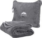 BlueHills Premium Soft Long Travel Blanket Pillow by BlueHills