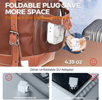 UK Adapters for Travel, TESSAN US to UK Ireland Plug Adapter 20W, Foldable - Image 2