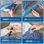 5 Pack Large Vacuum Storage Bags - Image 7