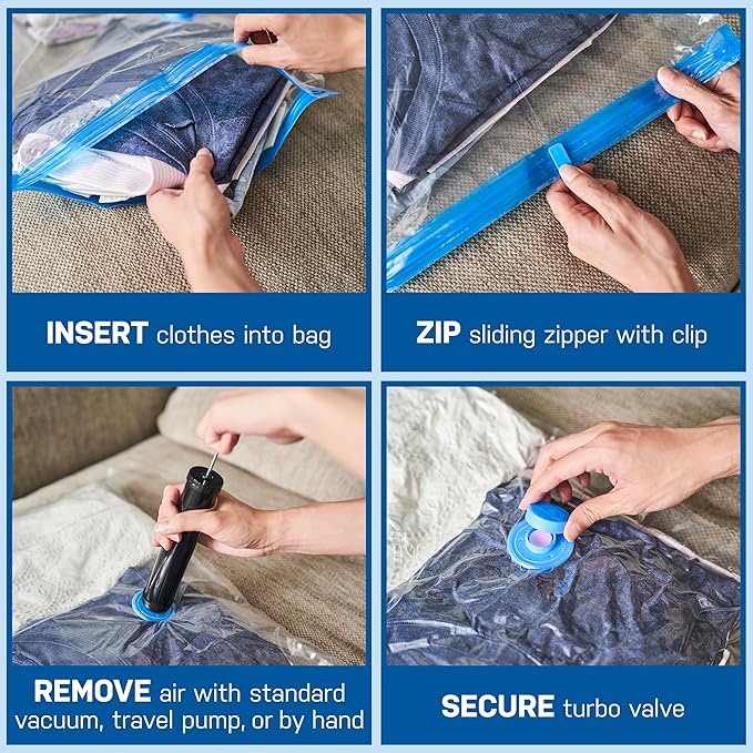Spacesaver 10 Pack Small Vacuum Storage Bags - Image 7