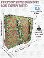 Cotton Quilted Tote Bag for Women – Large Beach & Travel Tote - Image 5
