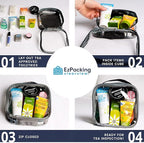 EzPacking Clear TSA Approved 3-1-1 Travel Toiletry Bag - Image 6