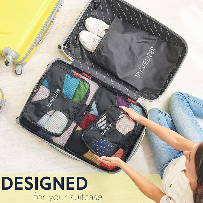 Travel Packing Cubes 5 pcs Luggage Organizer Set - Image 6