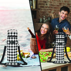 opux Wine Bag Single Bottle Carrier Tote, Insulated Wine Cooler Bag - Image 6