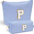 YOOLIFE Preppy Makeup Bag Travel Makeup Bag by YOOLIFE