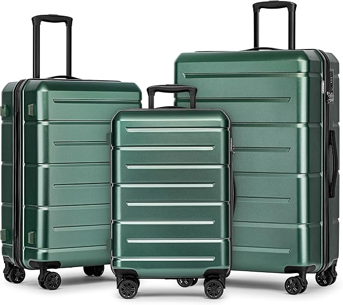 KYME Luggage Sets 3 Piece Hardshell 22in/26in/30in Suitcases by KYME