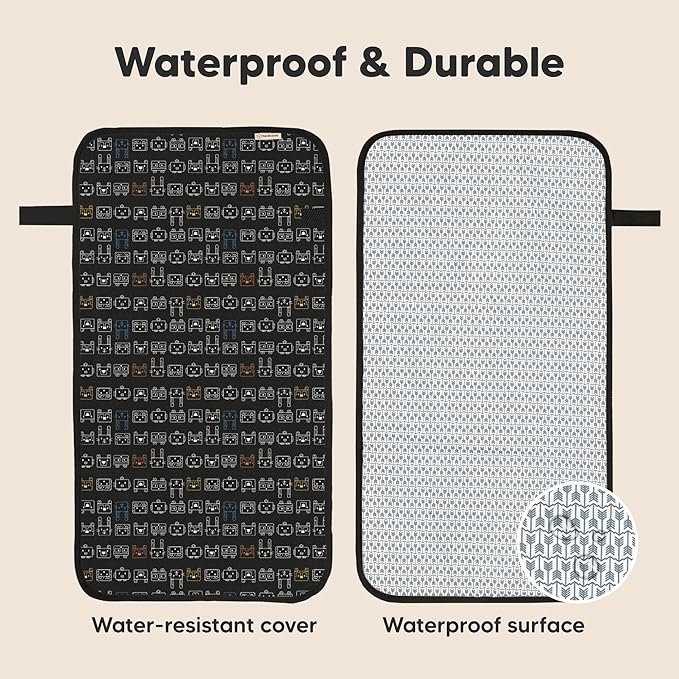 KeaBabies Portable Diaper Changing Pad, Easy Wipe Clean - Image 4