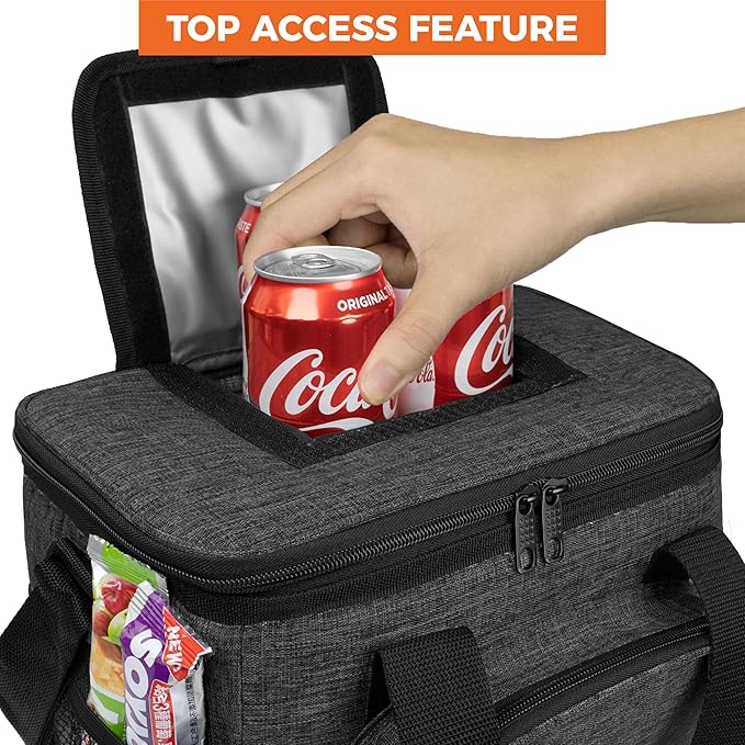 OPUX Soft Cooler Bag, Insulated Collapsible Lunch Cooler Tote - Image 4