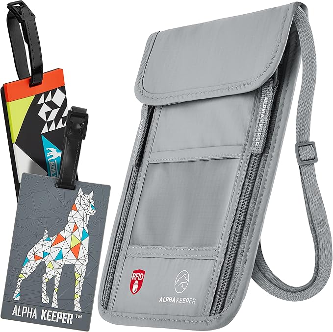 Neck Wallet, Travel Pouch For Passport Holder And Documents, Travel Neck Wallet - Image 6