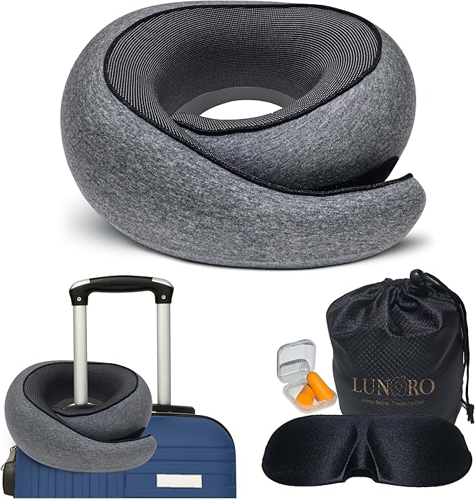 Upgraded Memory Foam Travel Neck Pillow by Unknown