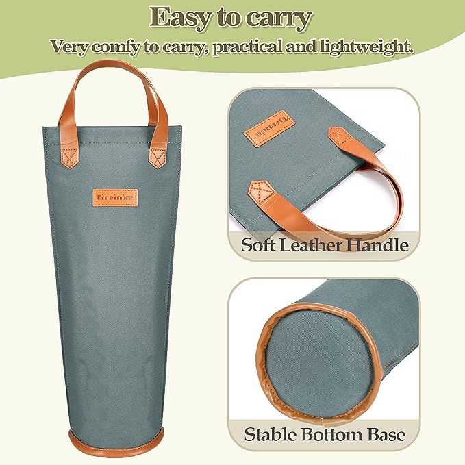 Tirrinia Single Wine Carrier Tote, Insulated Wine Cooler Bag - Image 4