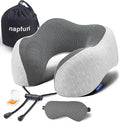 napfun Neck Pillow for Traveling, Travel Neck Pillow for Airplane 100% Pure by NAPFUN