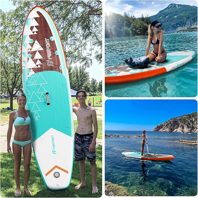 FBSPORT 11' Premium Stand Up Paddle Board, Yoga Board - Image 5