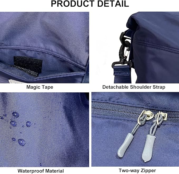 Travel Duffle Bag, Waterproof Sport Tote Gym Bag - Image 6