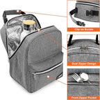 opux Lunch Box for Girls Boys Kids, Insulated Leakproof Lunch Bag, Reusable - Image 4