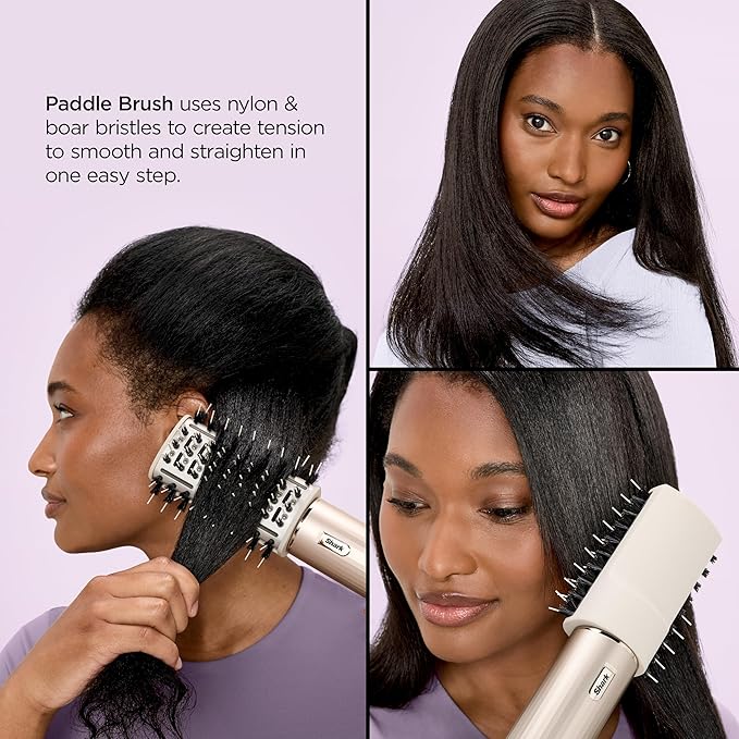 Shark FlexStyle Air Styling & Drying System, Powerful Hair Blow Dryer & Multi-Styler with Auto-Wrap Curlers, Curl-Defining Diffuser, Oval Brush, & Concentrator Attachment, Stone, HD435