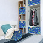 SIMPLE HOUSEWARE 13-Inch Collapsible Fabric Cube Storage Bin - Image 3