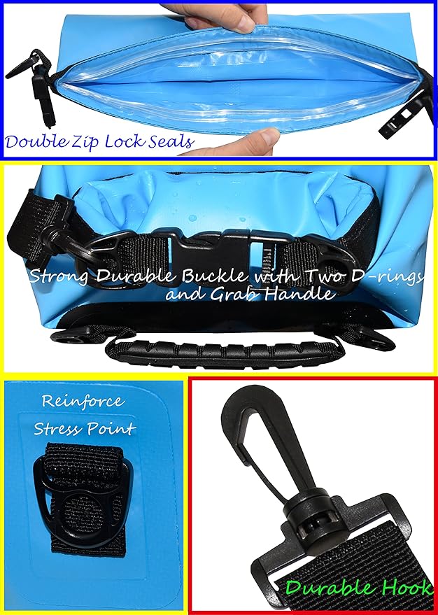 Freegrace Waterproof Dry Bags Set of 3 Dry Bag - Image 3