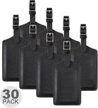 8 Pack Leather Luggage Travel Bag Tags by Travelambo by Travelambo