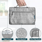 PAVILIA Hanging Toiletry Bag Women Men, Travel Kit Foldable Large Toiletries - Image 5