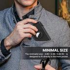 Mens Smart Wallet Card Holder for AirTag: Leather, Compatible - Image 5