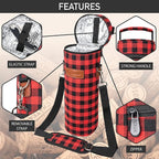 opux Wine Bag Single Bottle Carrier Tote, Insulated Wine Cooler Bag - Image 4