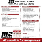 M2 BASICS Premium 321 Piece First Aid Kit - Image 4
