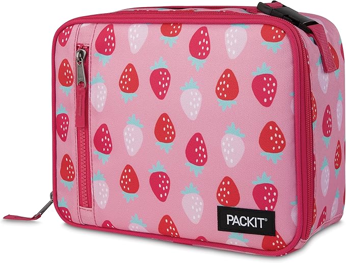 PackIt Freezable Classic Lunch Box, Sweet Strawberry, Built - Image 7