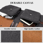 Canvas Garment Bags for Travel, Convertible Carry On Garment Duffel Bag for Men - Image 6