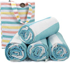 HILLFAIR Cotton Turkish Beach Towels, Quick Dry Lightweight Sand Free Peshtemal by HILLFAIR