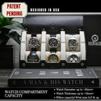 M Mirage Luxury Travel 6 watch display case organizer - Image 2