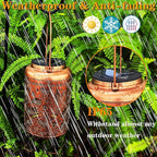 Solar Lights Outdoor Waterproof, Hummingbird Hanging Lantern, Metal Garden - Image 3