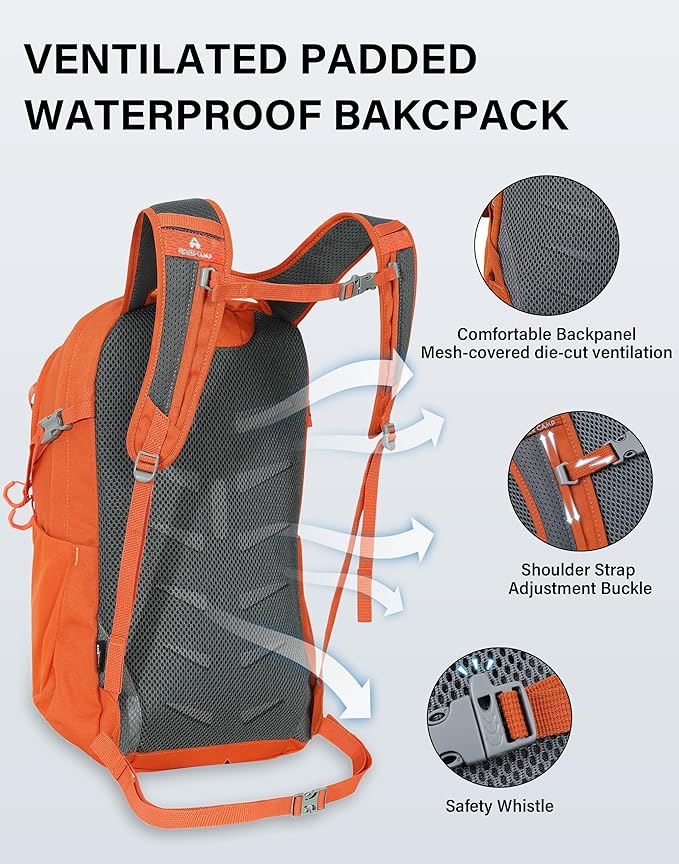 Pioneer Camp Hiking Backpack 22L Small Hiking Hydration Gear Lightweight - Image 3