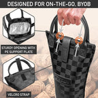 opux Wine Bag Single Bottle Carrier Tote, Insulated Travel Wine Cooler Bag - Image 4