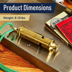 Brass Whistle with Keychain Ring - Image 5