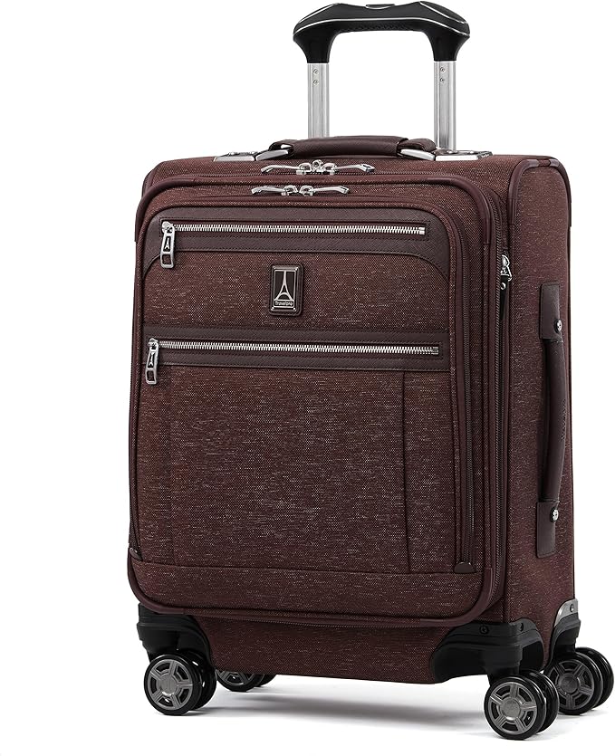 Travelpro Platinum Elite Softside Expandable Carry on Luggage, 8 Wheel Spinner by Travelpro