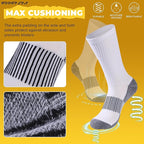 FOOTPLUS Hiking Copper Compression Socks, Unisex Cushioned Sole Arch Support - Image 6