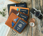 Leather Passport Cover, Field Notes Cover Wallet, Travel Passport Cover - Image 8