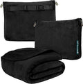 PAVILIA Travel Blanket Pillow, Soft Airplane Blanket 2-in-1 Combo Set, Plane by PAVILIA
