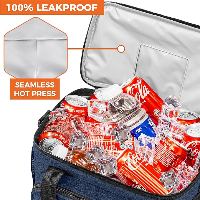 OPUX Soft Cooler Bag, Insulated Collapsible Lunch Cooler Tote - Image 7