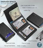 Wallet for Men, with Cash Pocket 2 ID Window 9-13 Cards, Metal Case Smart Slim - Image 2