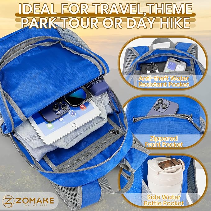 ZOMAKE Ultra Lightweight Hiking Backpack 20L - Image 3
