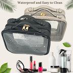 JAZD Clear Makeup Bag Toiletry Bag - Image 5