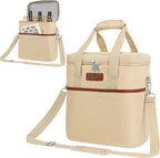 Opux 6 Bottle Carrier Tote | Insulated Padded Cooler Bag by OPUX