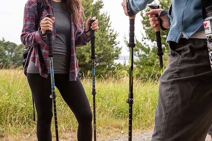 Cascade Mountain Tech Lightweight Aircraft-Grade Aluminum Trekking Poles - Image 2